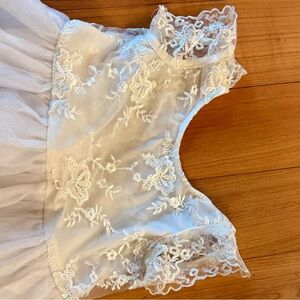 Elegant White Lace Kids Formal Dress
